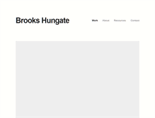 Tablet Screenshot of brookshungate.com